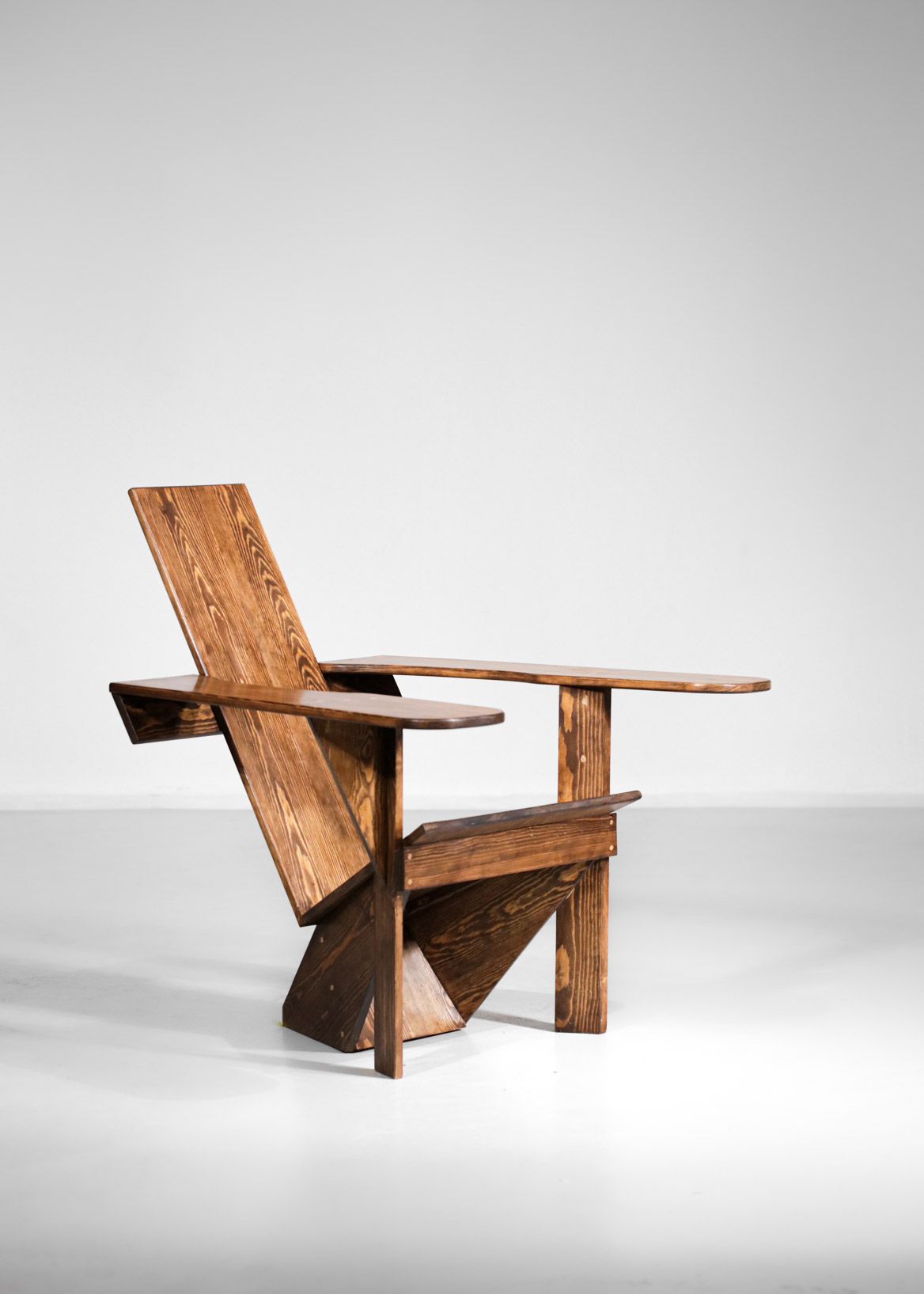Stationair kan zijn Landschap Oregon wood armchair 80's vintage design – F329 – Danke Galerie