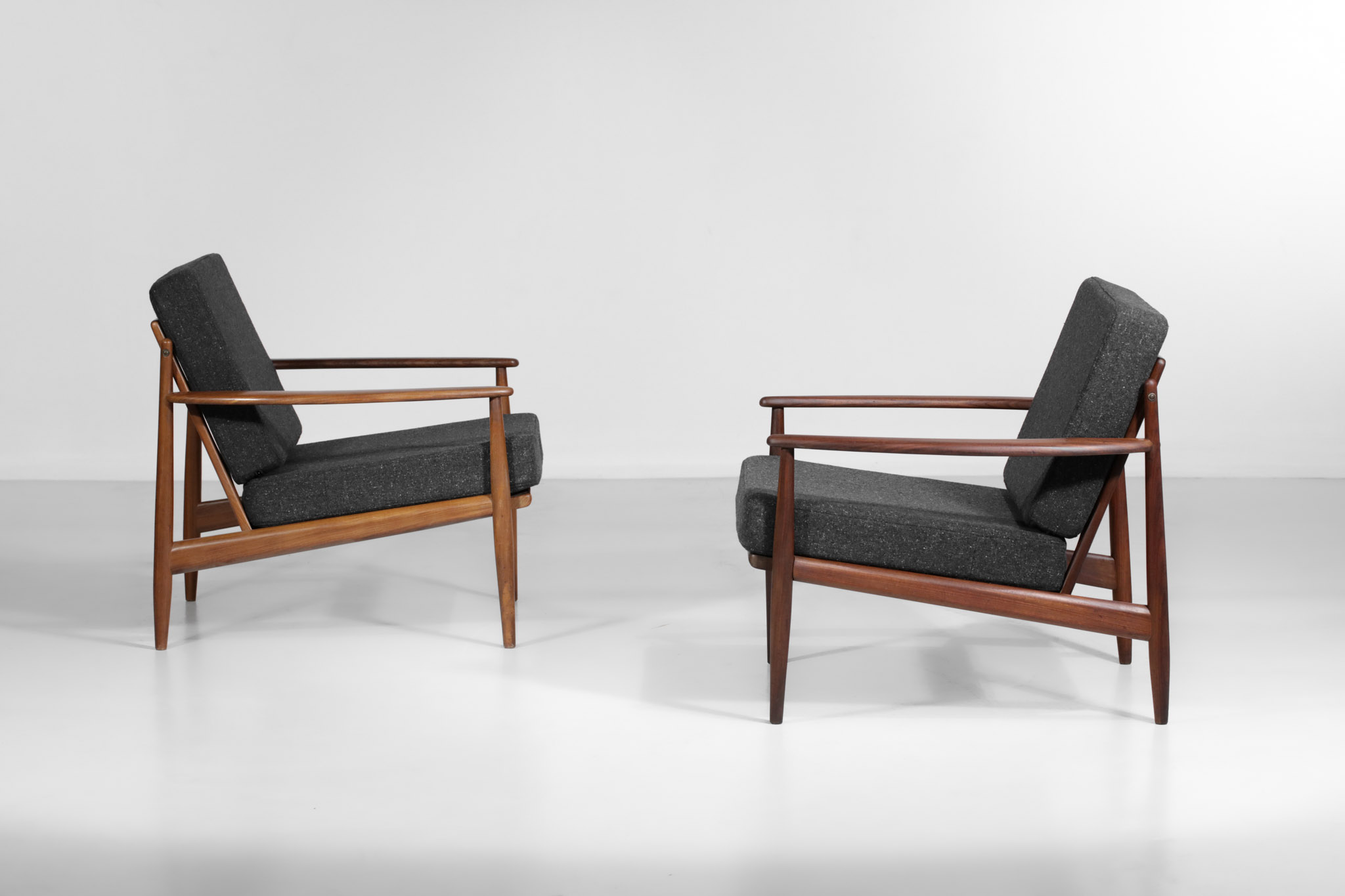 Vertrek heel veel Recreatie pair of armchairs style grete jalk danish scandinavian teak – Danke Galerie