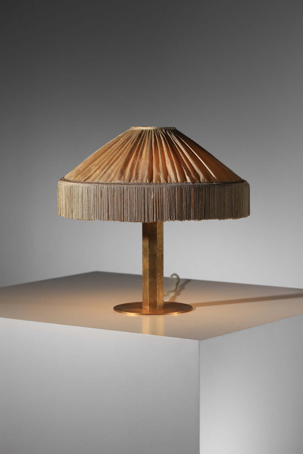 lampe à poser Danke Studio laiton et abat-jour en soie - DK022