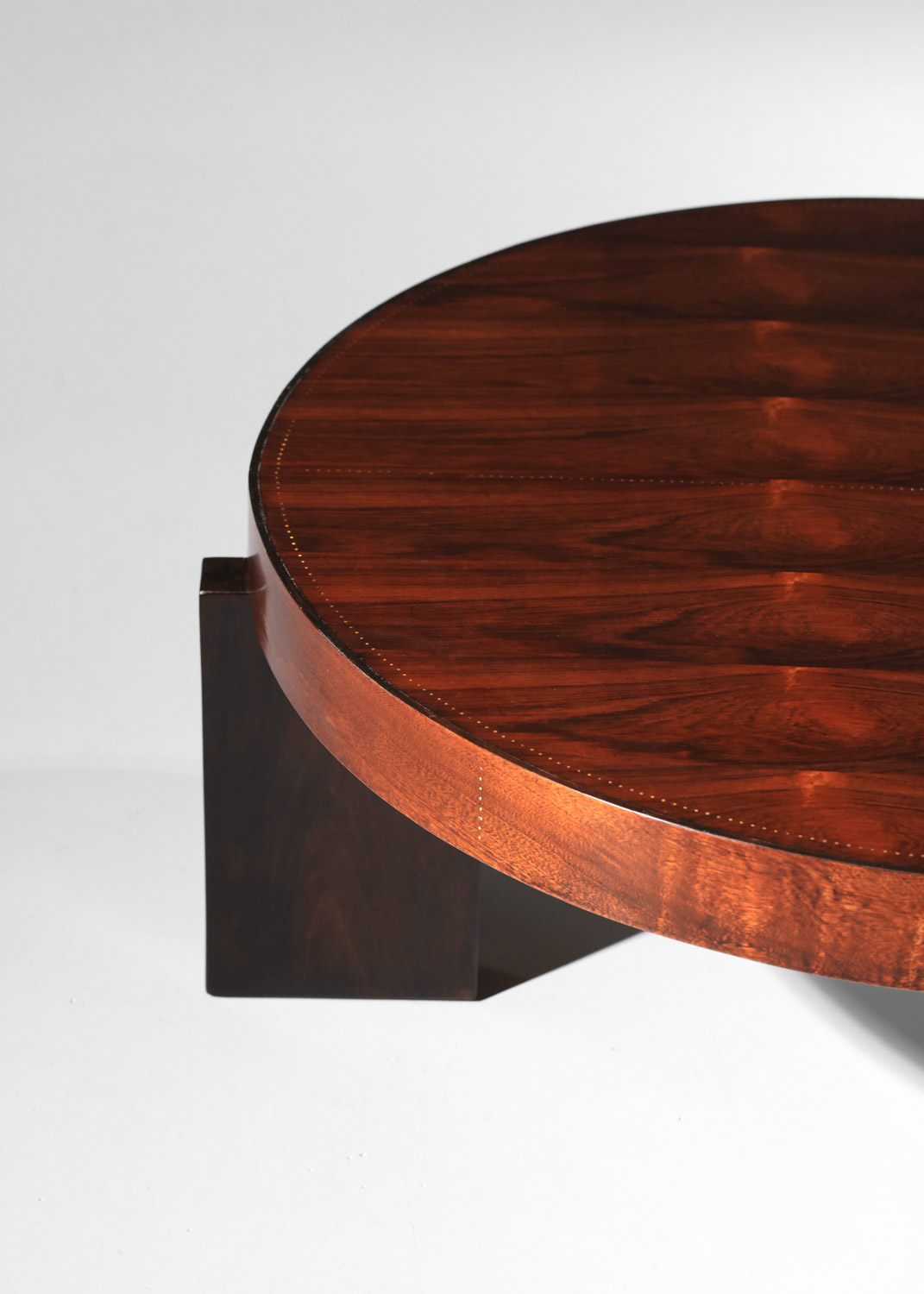 table basse ronde andré sornay cloutée années 30 40