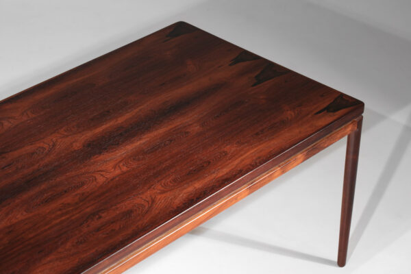 table à manger scandinave Johannes Andersen en palissandre de rio danois Linneberg 1960 - H392