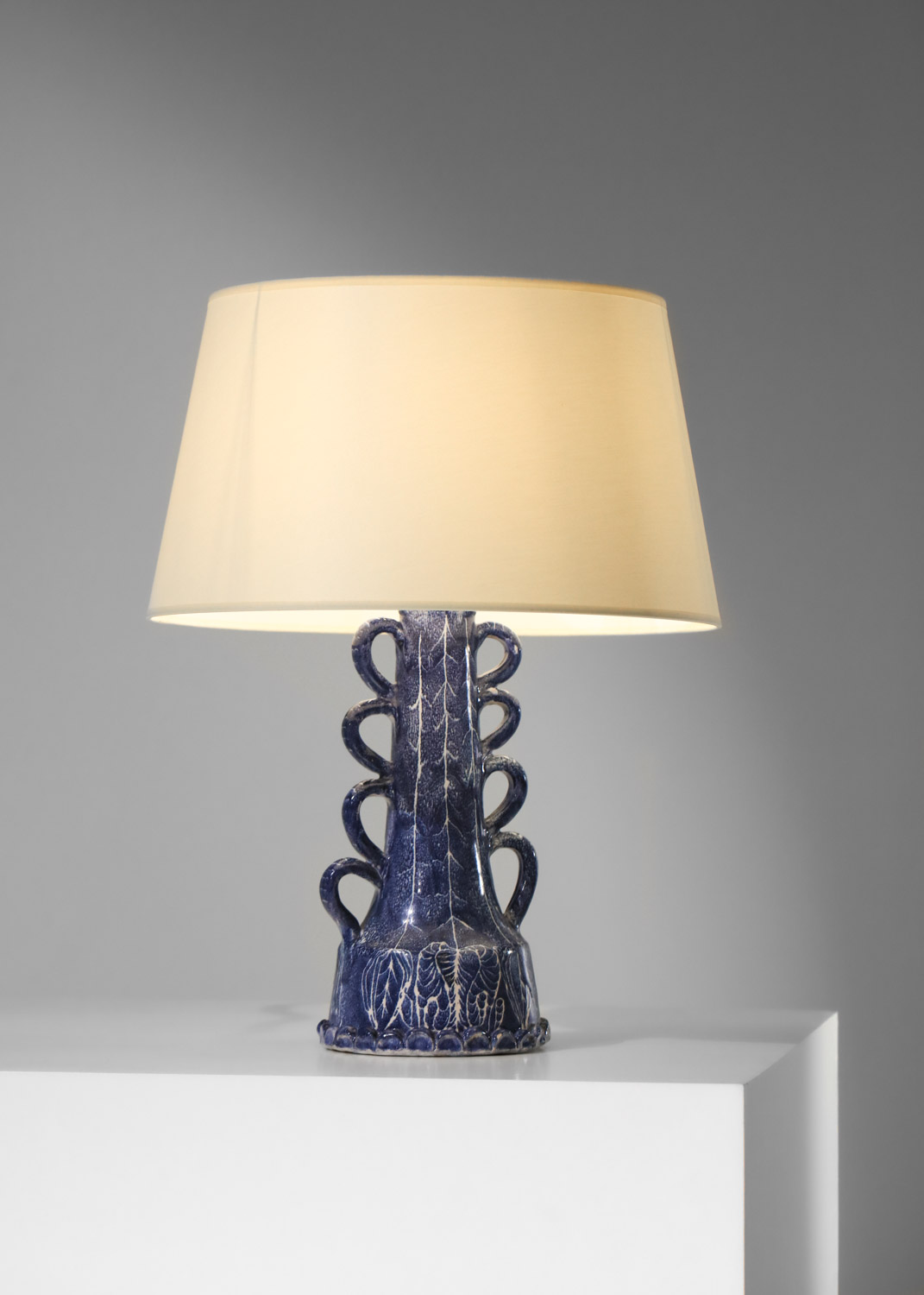 lampe de table en céramique attr. Soizic Bizette années 60 - H310