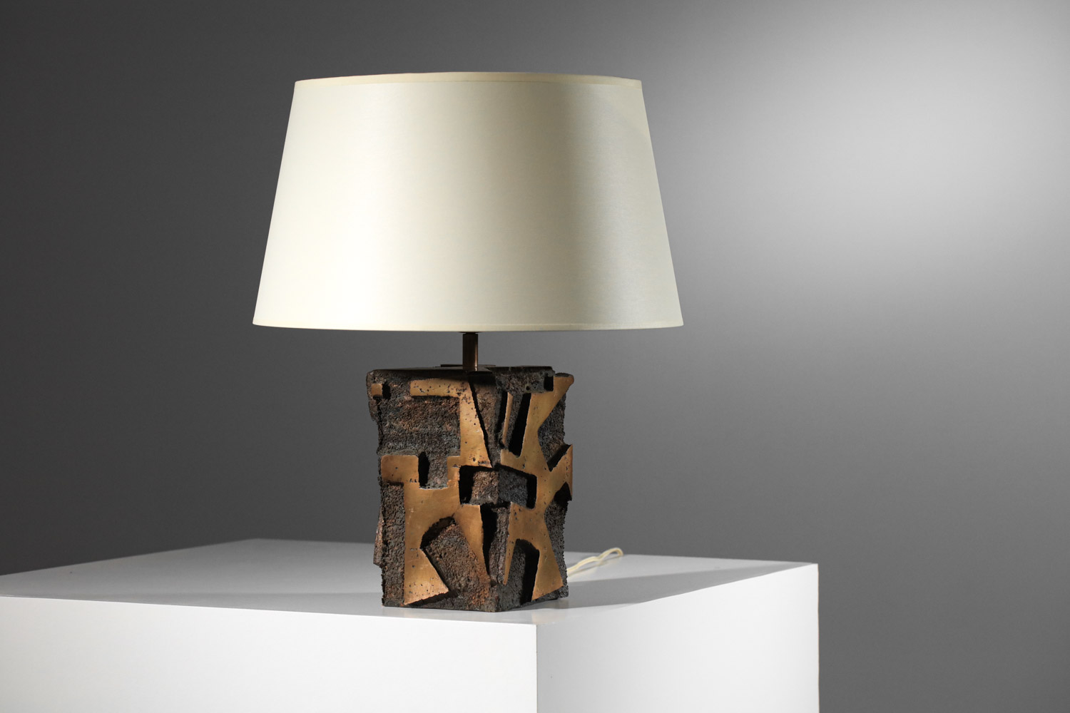 rare pied de lampe par Jean claude Reussner