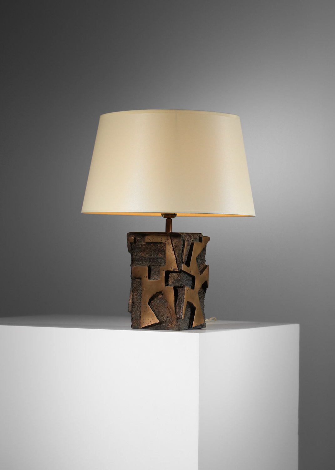 rare lamp base by Jean claude Reussner - Image 5