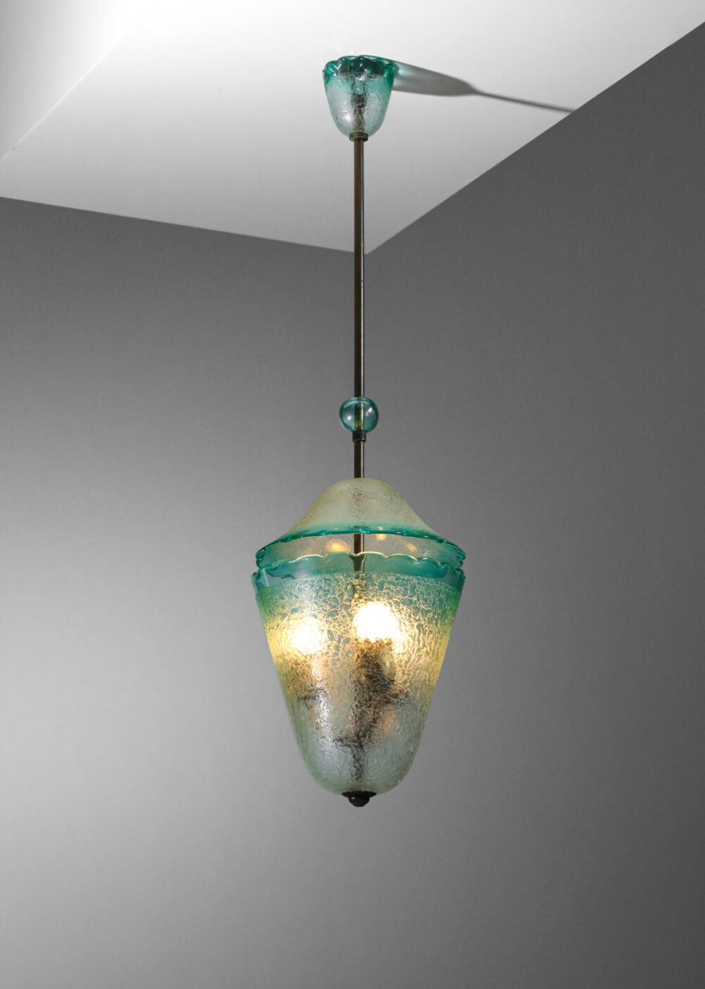 lustre lanterne italien seguso en verre de murano I611