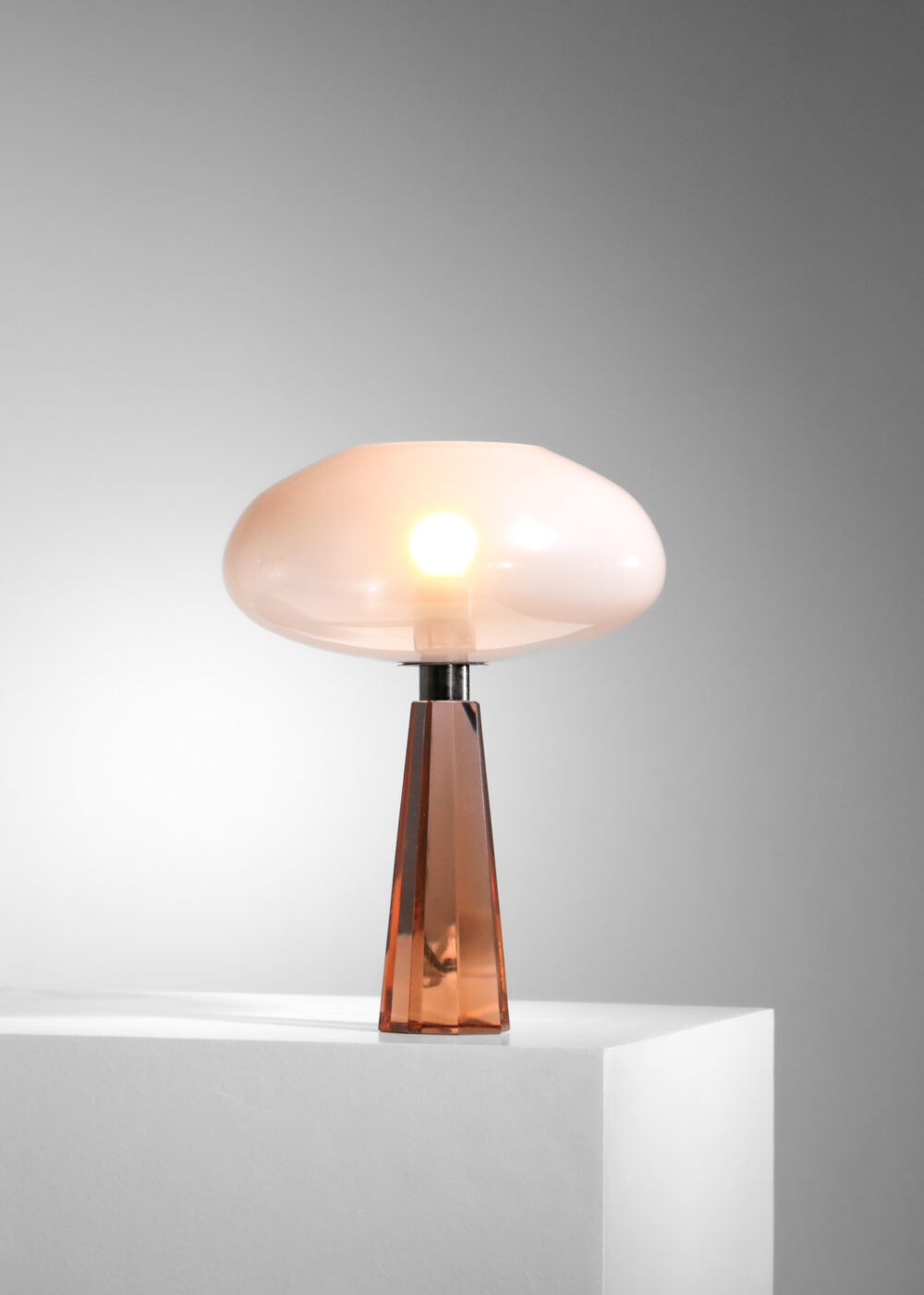 lampe de table italienne attribuée à Flavio Poli pour Seguso - I605