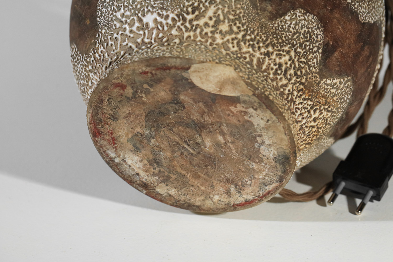 French 50's ceramic lamp in the style of Jean Besnard - I219 - Image 9