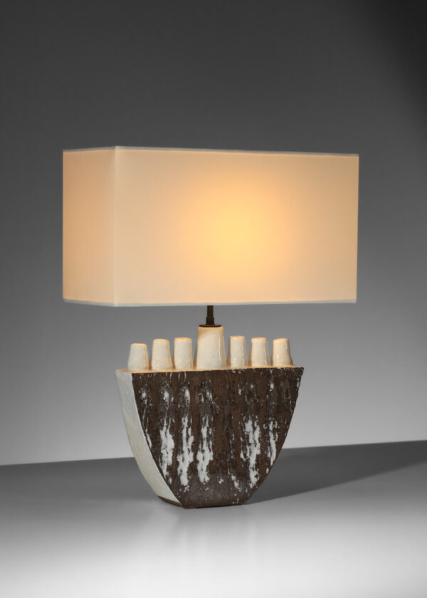 Paire de lampes italiennes en céramique Salvatore Parisi Menora - H296