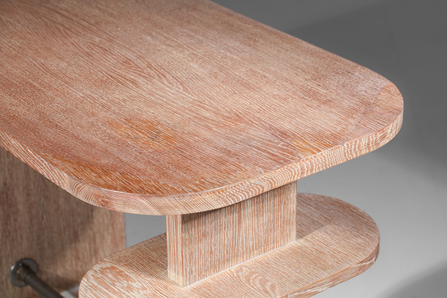 bureau moderrniste en chêne cérusé style jean michel frank années 40 - J431