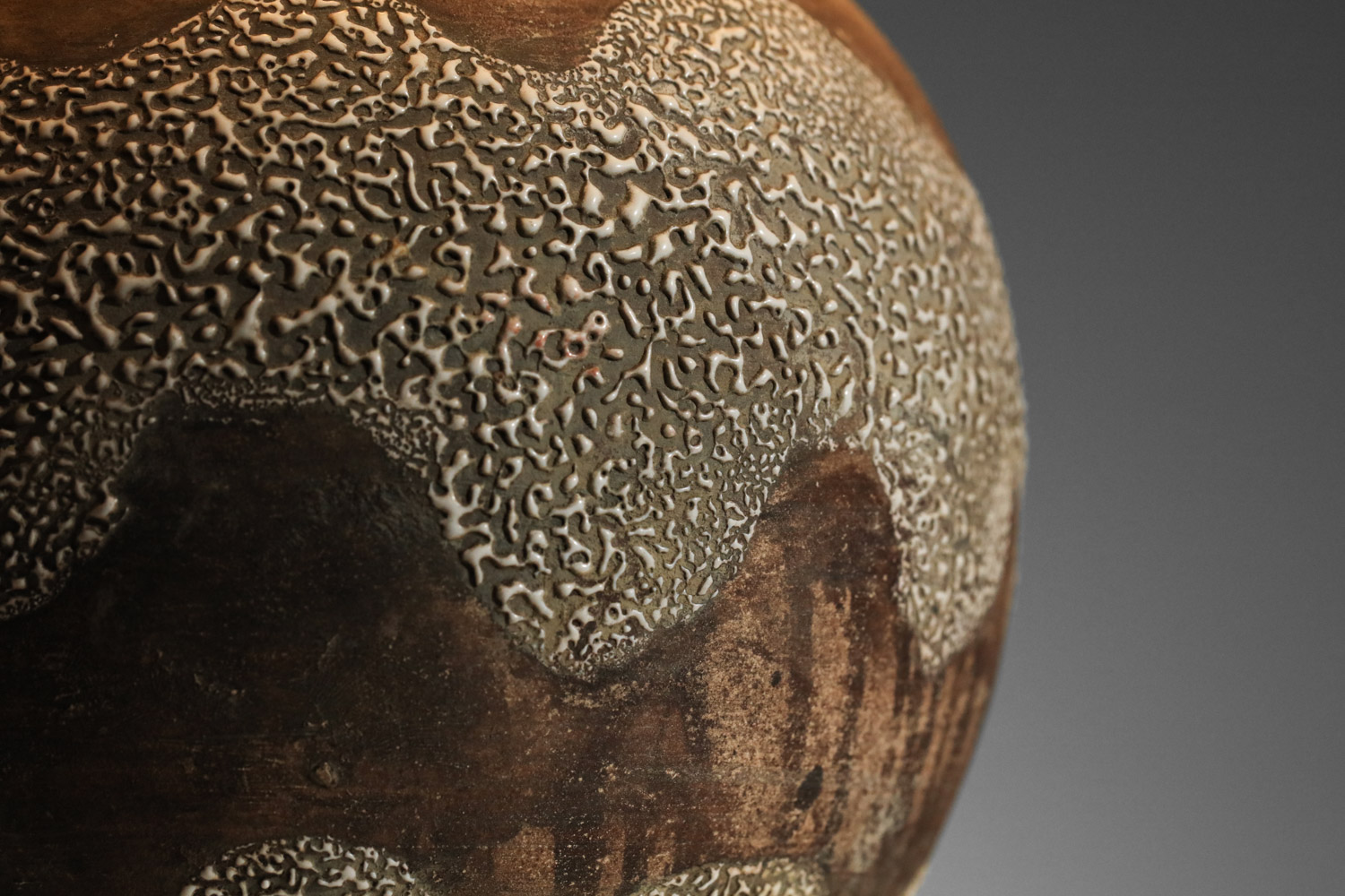 French 50's ceramic lamp in the style of Jean Besnard - I219 - Image 4