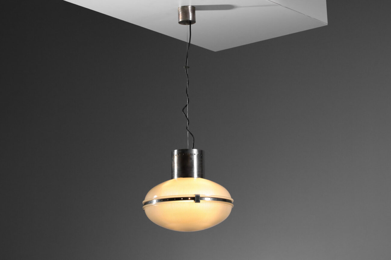 suspension italienne sergio mazza années 60 en verre J178