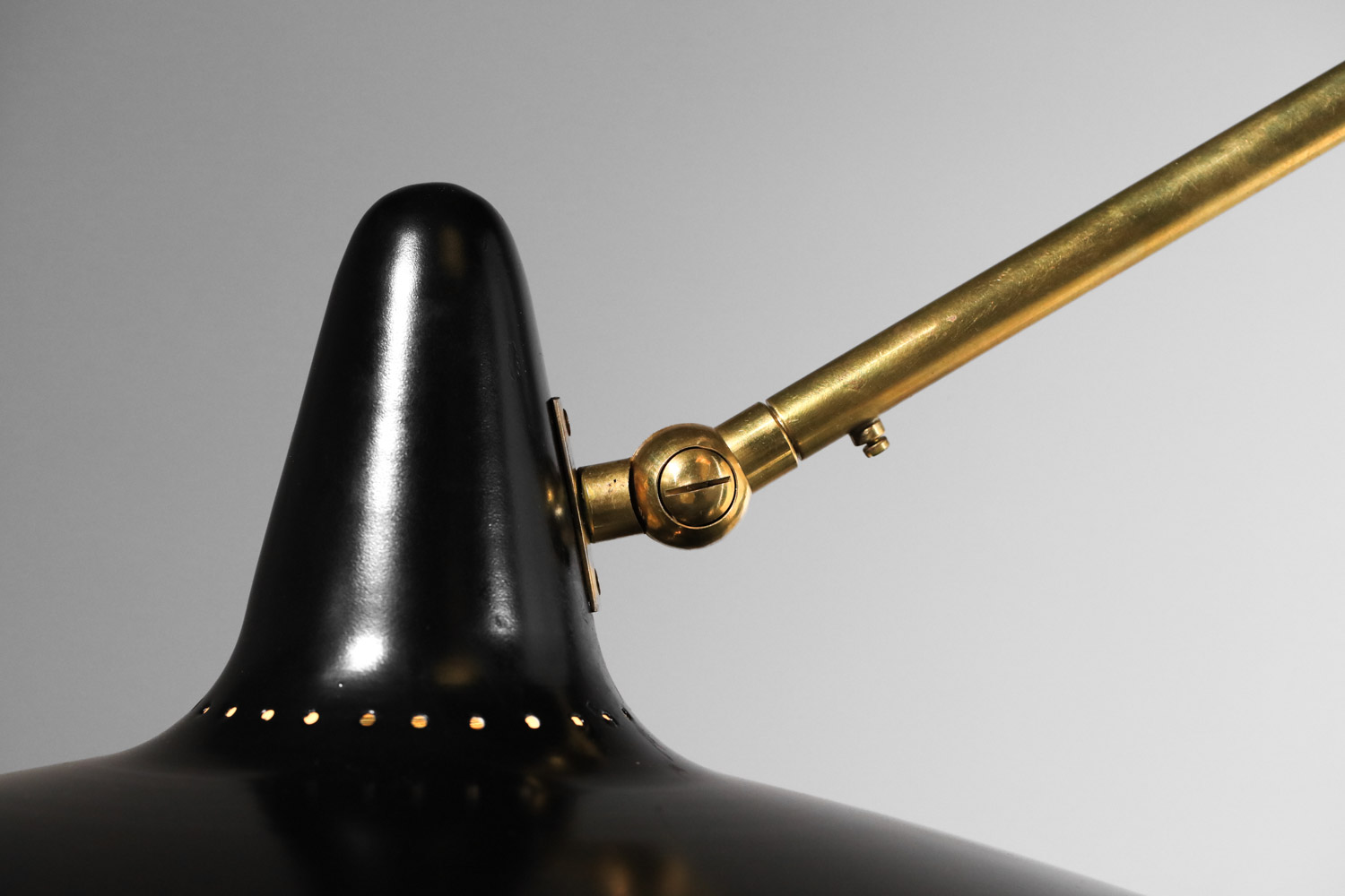 grande applique potence italienne des années 60 en laiton G282