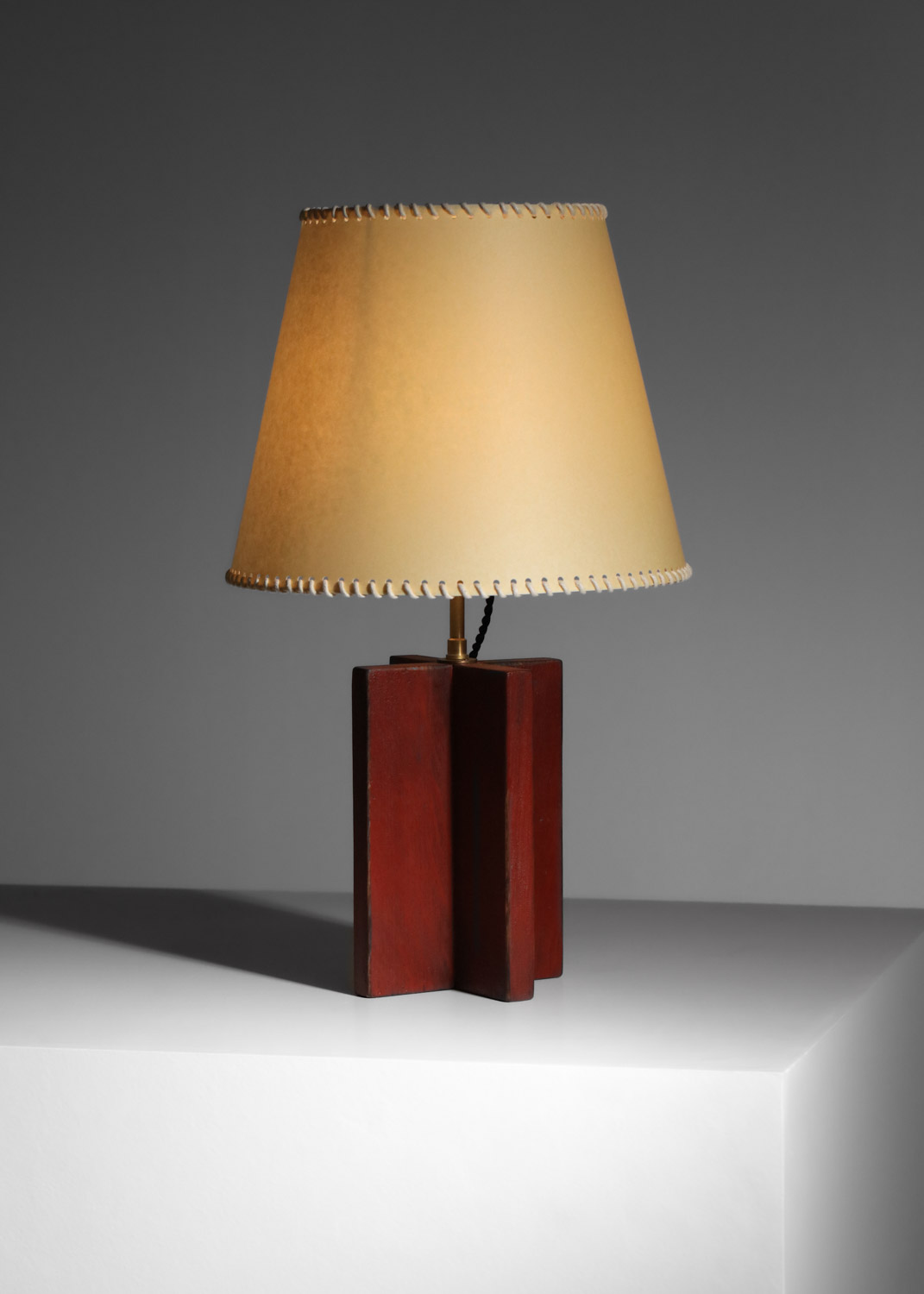 lampe de table des années 50 signée Paris dans le goût de jean michel franck - I445