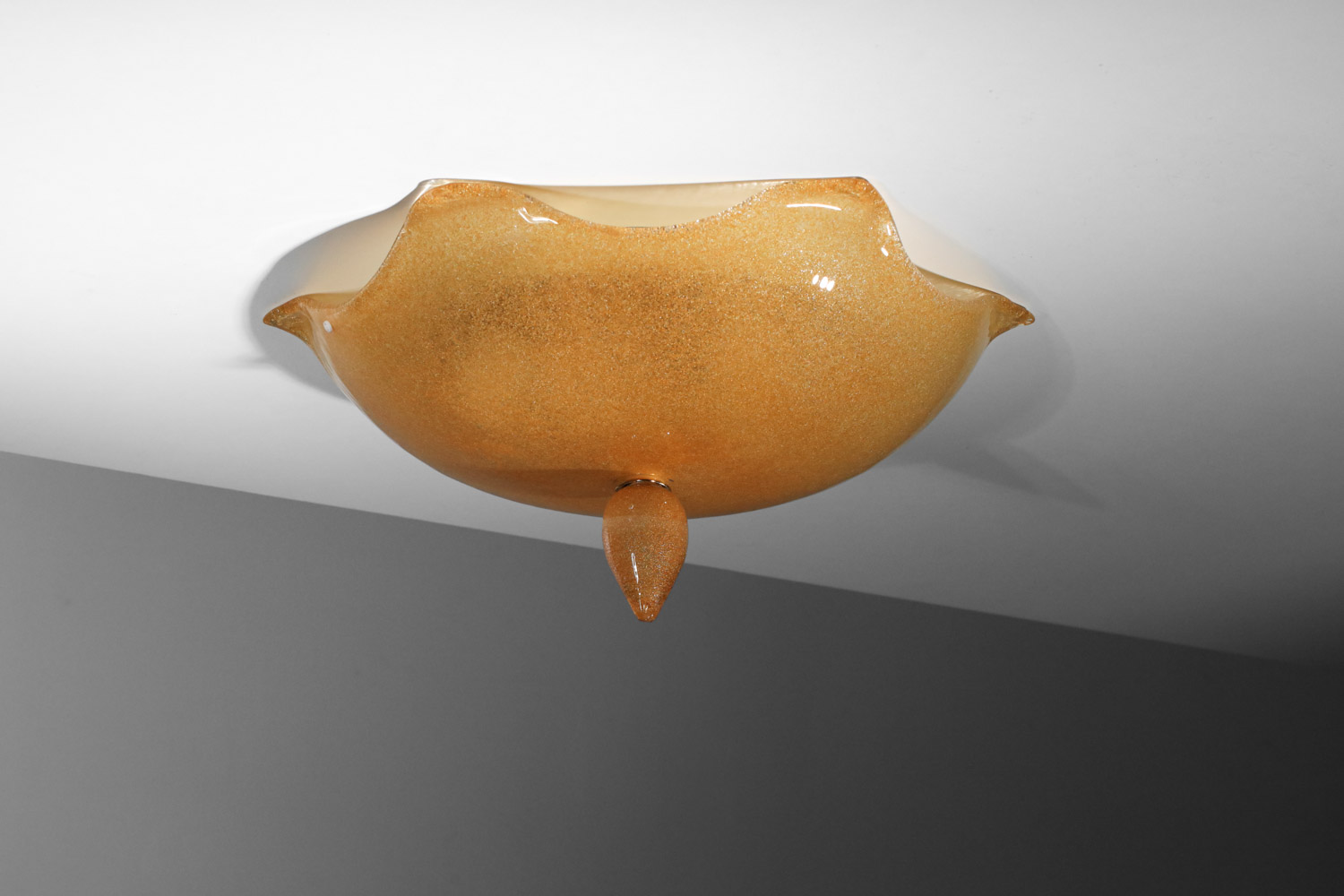 plafonnier italien de murano par la murrina années 80 J114