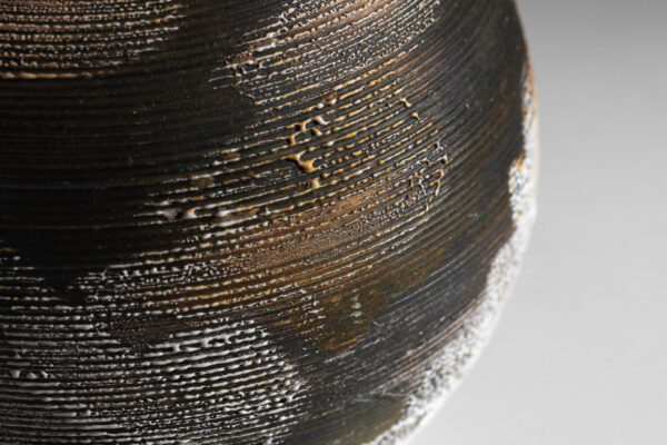 lampe en boule céramique des années 30 signée louis dage - I380