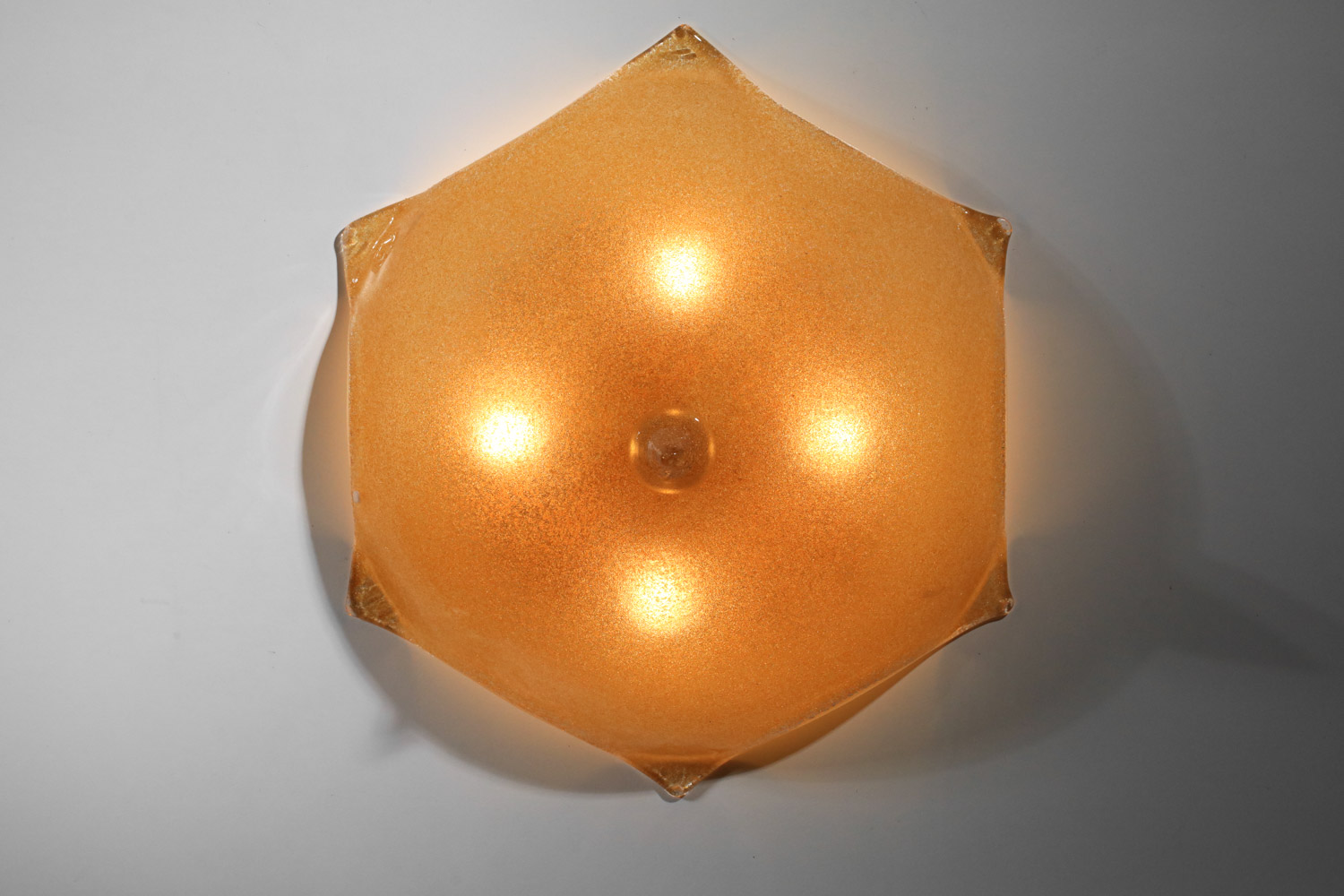 plafonnier italien de murano par la murrina années 80 J114