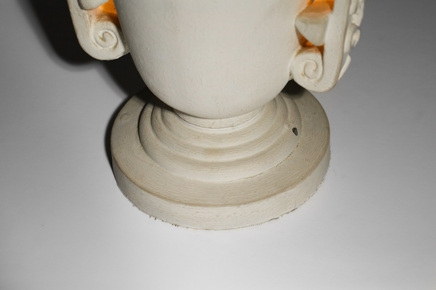 lampe à poser vasque Art Déco en plâtre années 40 - H141