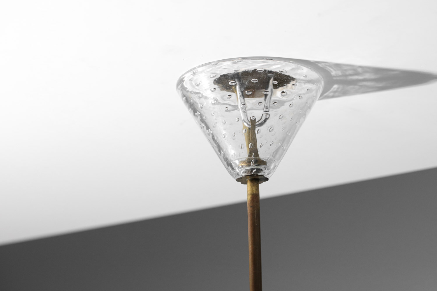 lustre lanterne italien en verre de murano des années 40 50 I186