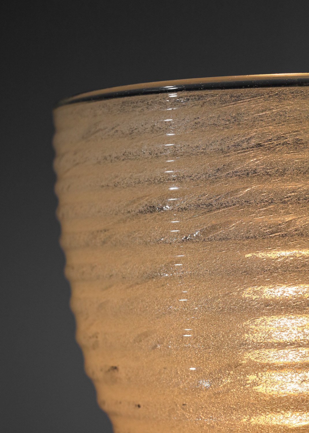 paire d'appliques en verre pulegoso italiennes années 50 - I604