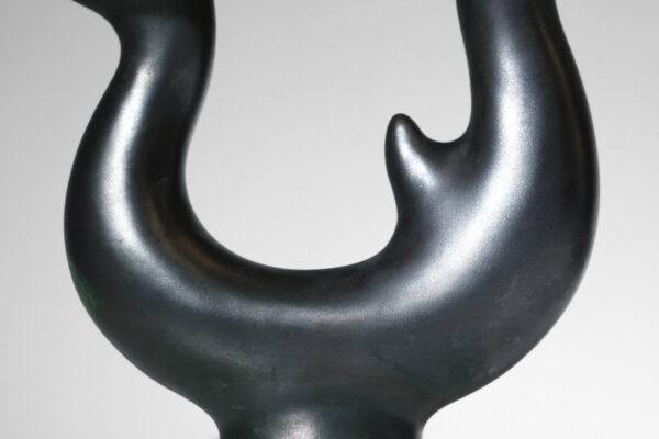 paire de lampes zoomorphes en céramique dans le goût de George Jouve H126