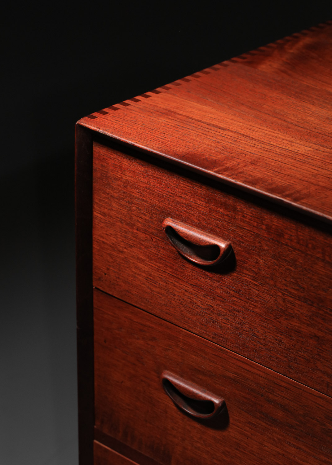 commode coiffeuse danoise par peter hvidt et orla molgaard scandinave en teck - D442