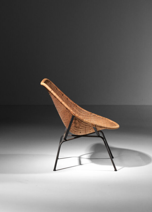 fauteuil en rotin des années 60 - I671