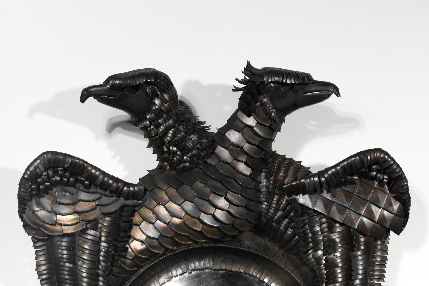 miroir aigle leon masson feuille de metal à patine noir I559