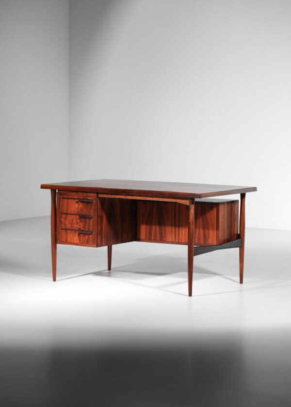 bureau danois en palissandre de rio scadinave H544