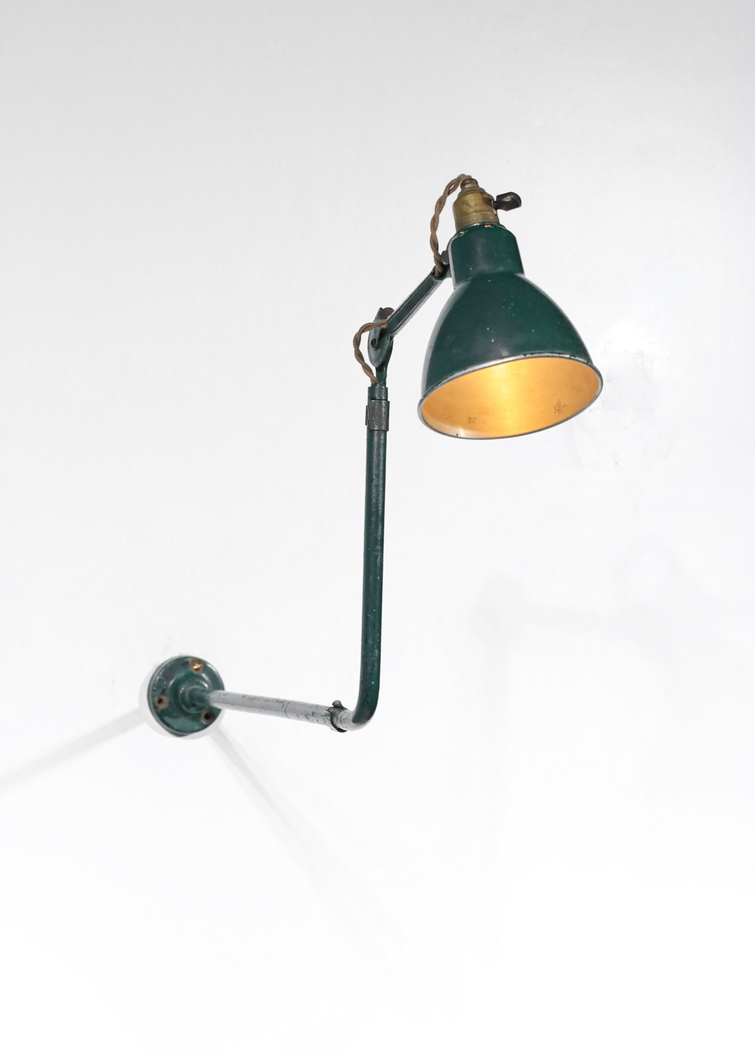 applique lampe de albert albin gras model 310 vert G645