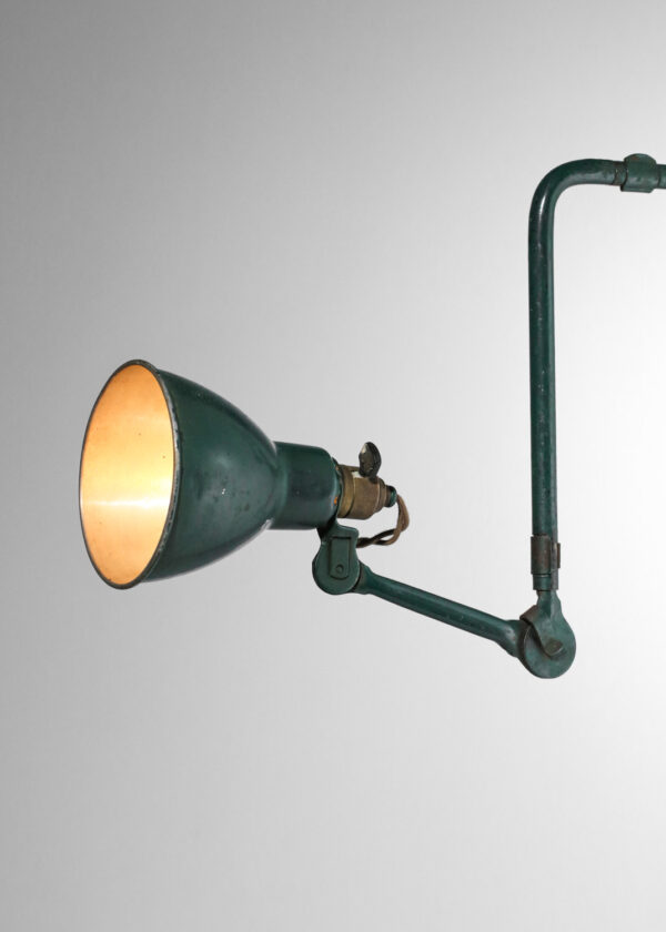 applique lampe de albert albin gras model 310 vert G645