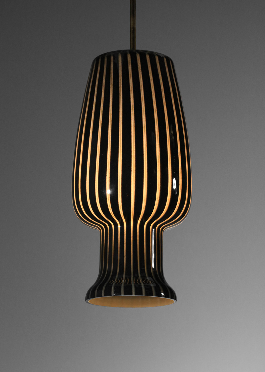 lustre italien en verre de murano attr massimo vignelli pour venini années 60 - I327