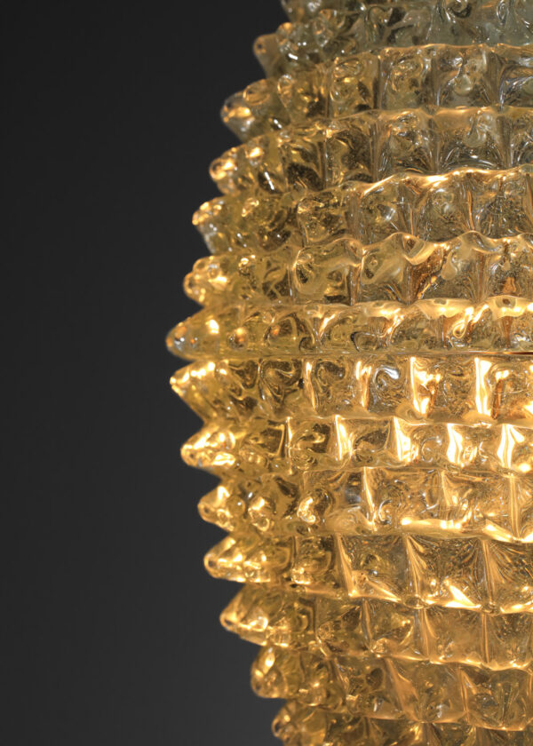 lustre italien par Ercole barovier des années 30 en verre de Murano -I603
