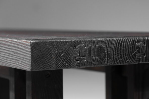 table basse en pin massif brossé des annnées 60 éditée par castro- H740