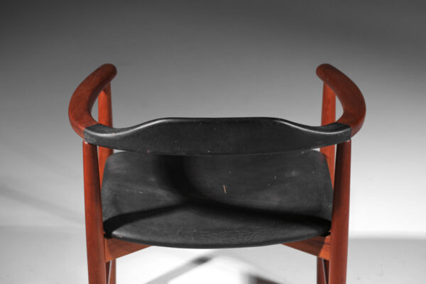 chaise de bureau fauteuil scandinave danois en teck années 60 - I575