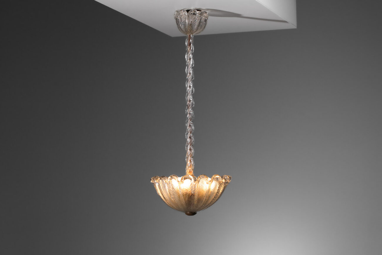 lustre italien en verre de murano années 30 - I458