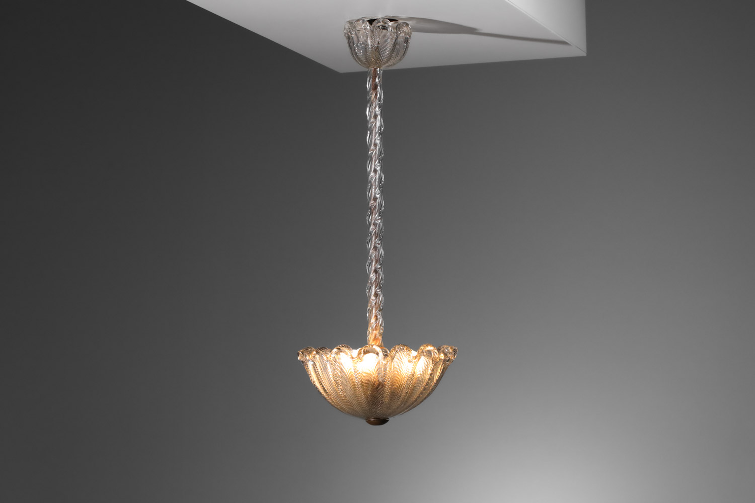 lustre italien en verre de murano années 30 - I458