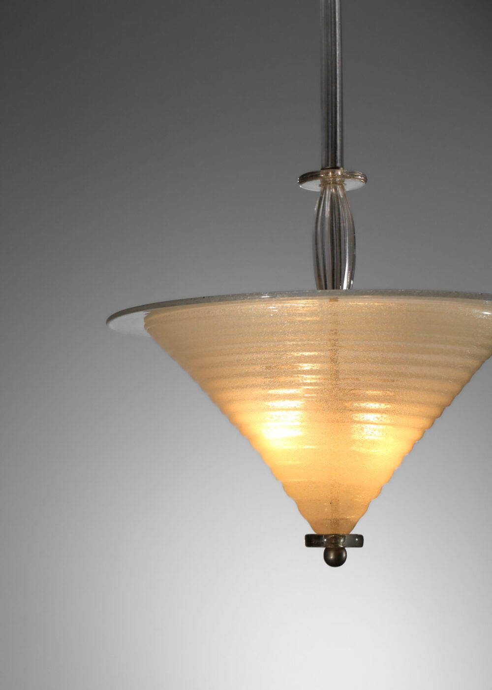 lustre italien en verre de murano de Peleguso des années 40 I124