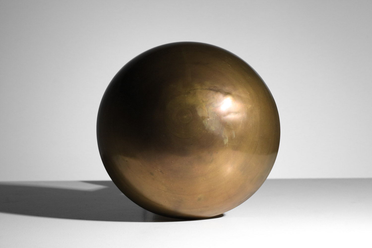 lampe champignon moderniste en laiton des années 40 J149