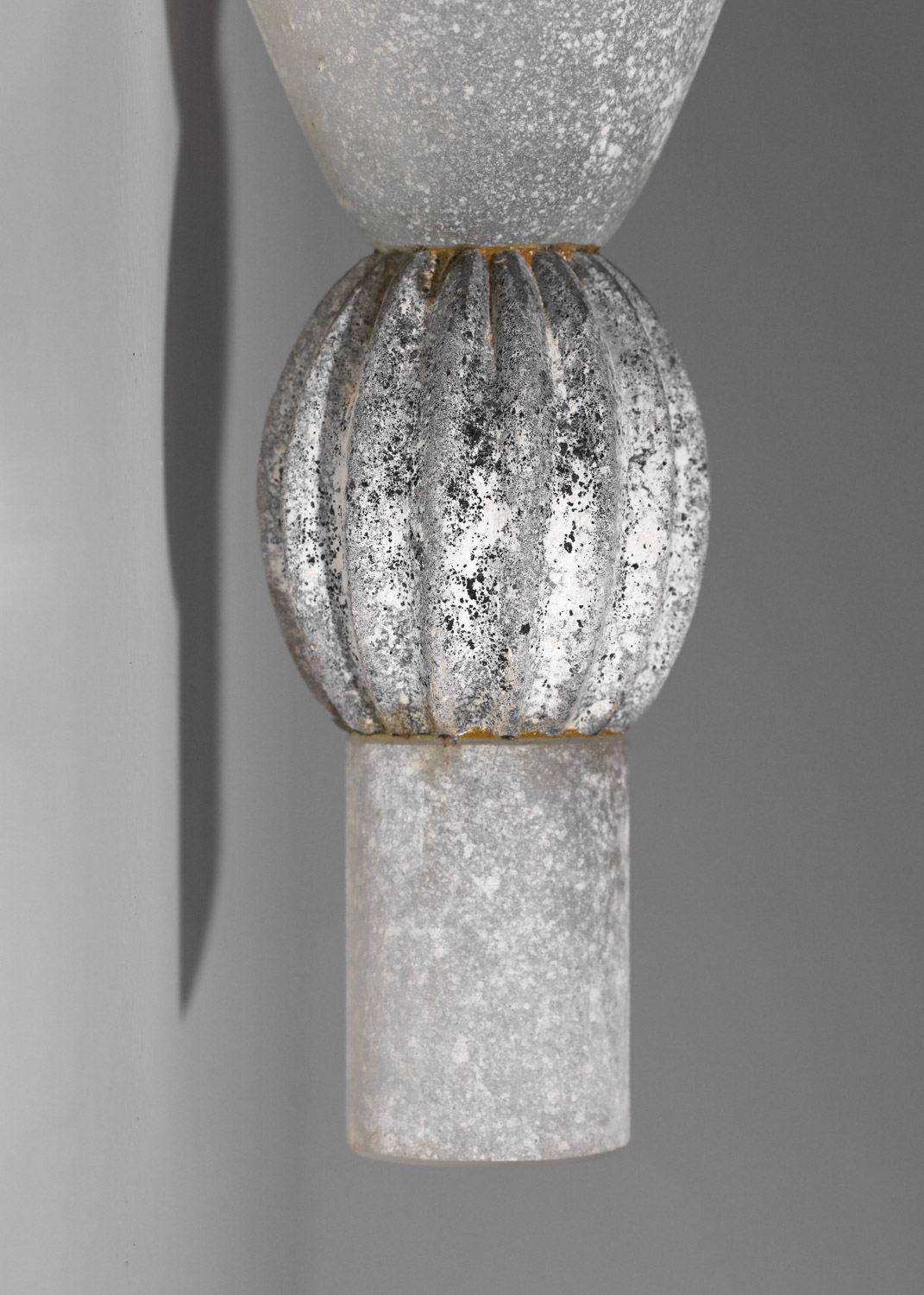 grande applique seguso des années 70 en verre givré murano J111
