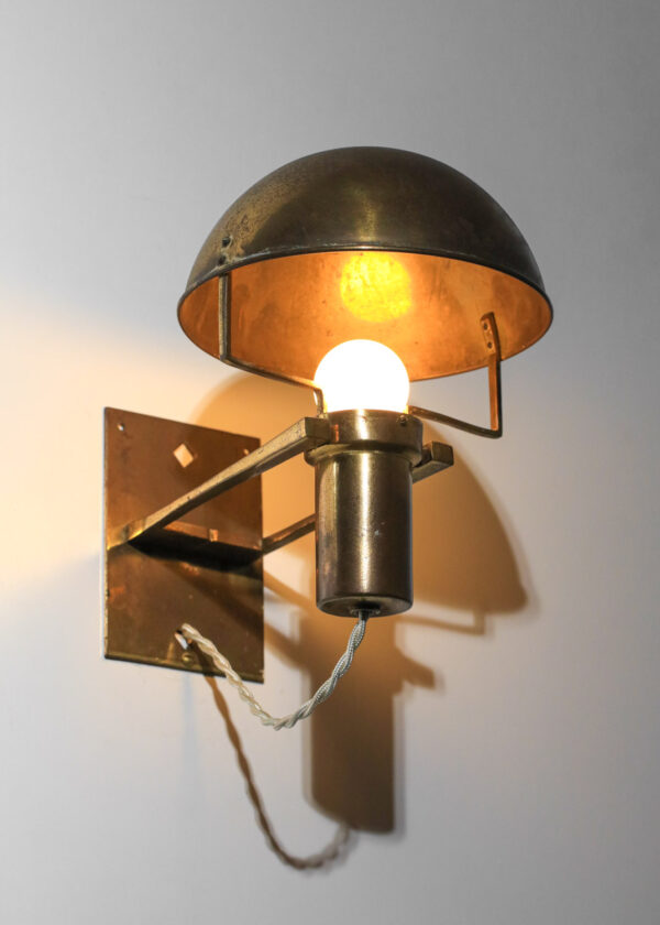 applique ou lampe à poser des années 30 art and craft en bronze - I666