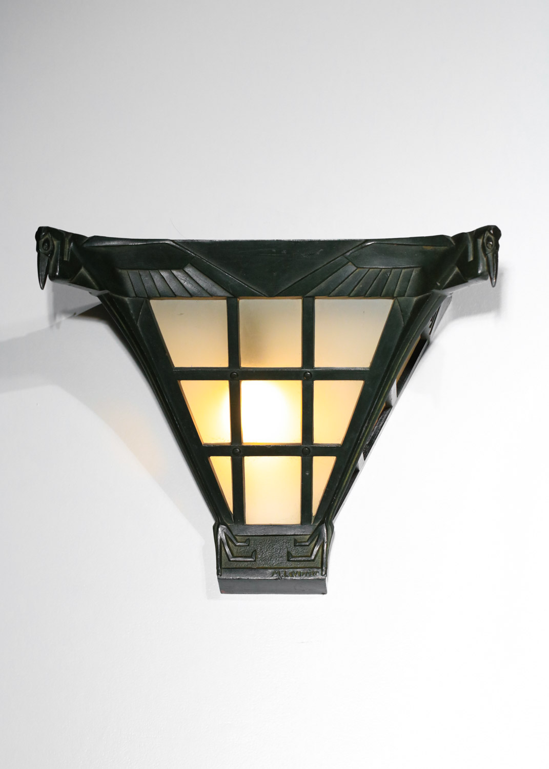 applique max Le Verrier en bronze patine antique I278