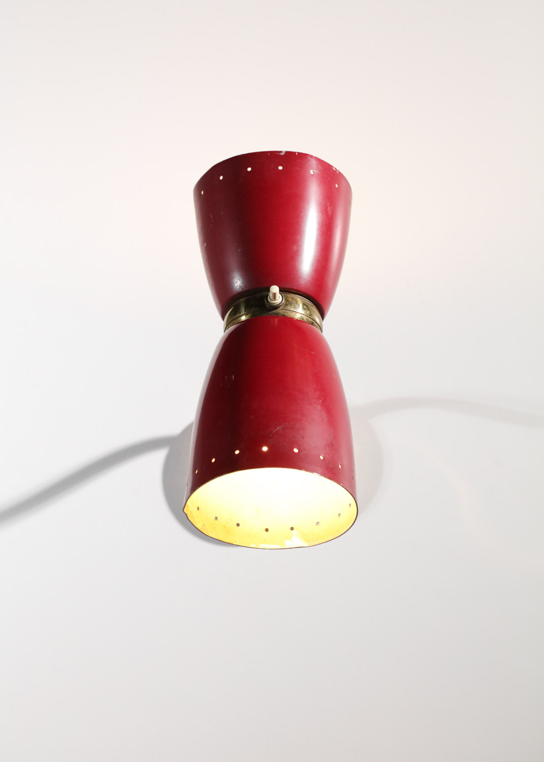 Applique style Boris Lacroix rouge de années 50 - G413