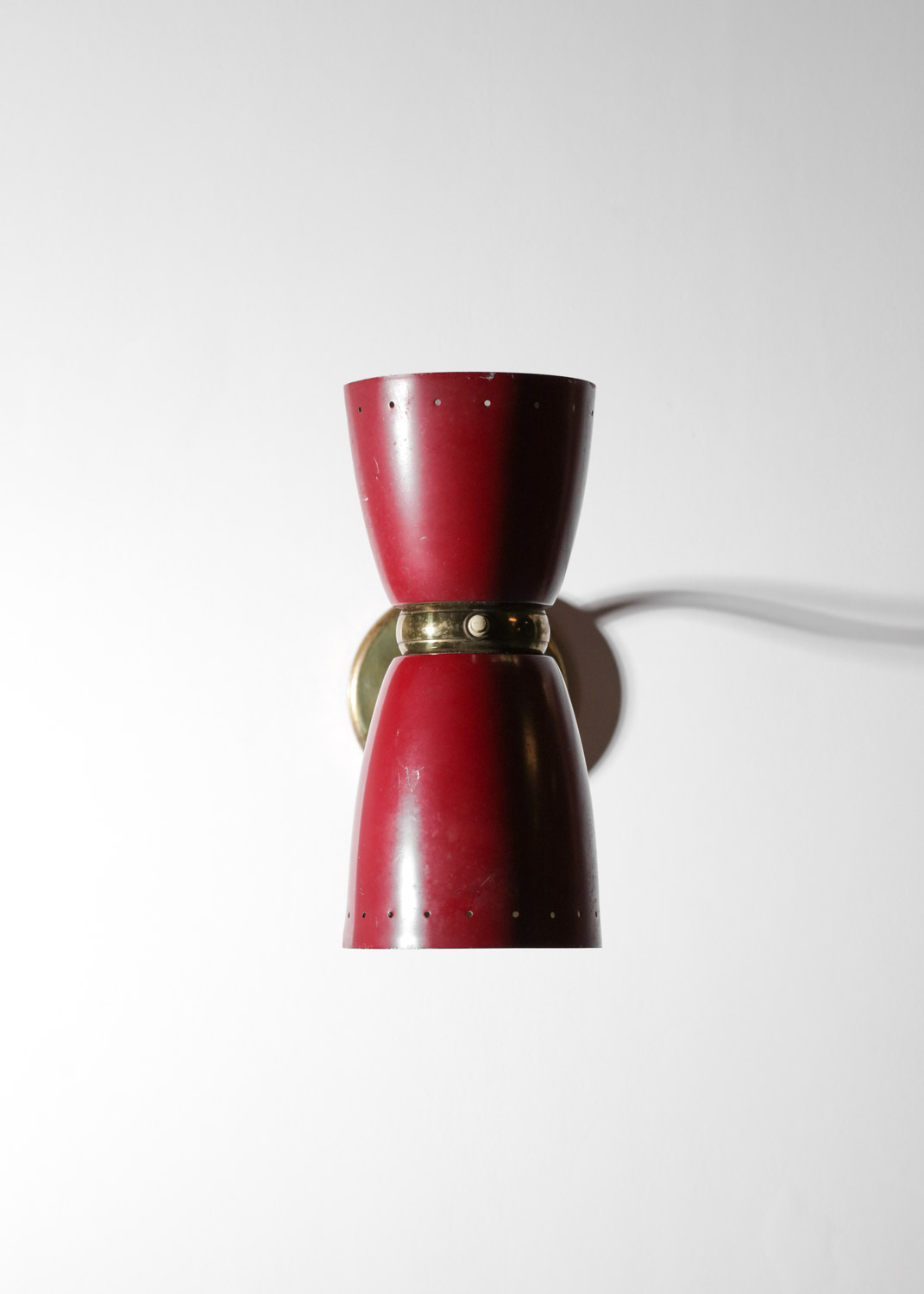 Applique style Boris Lacroix rouge de années 50 - G413