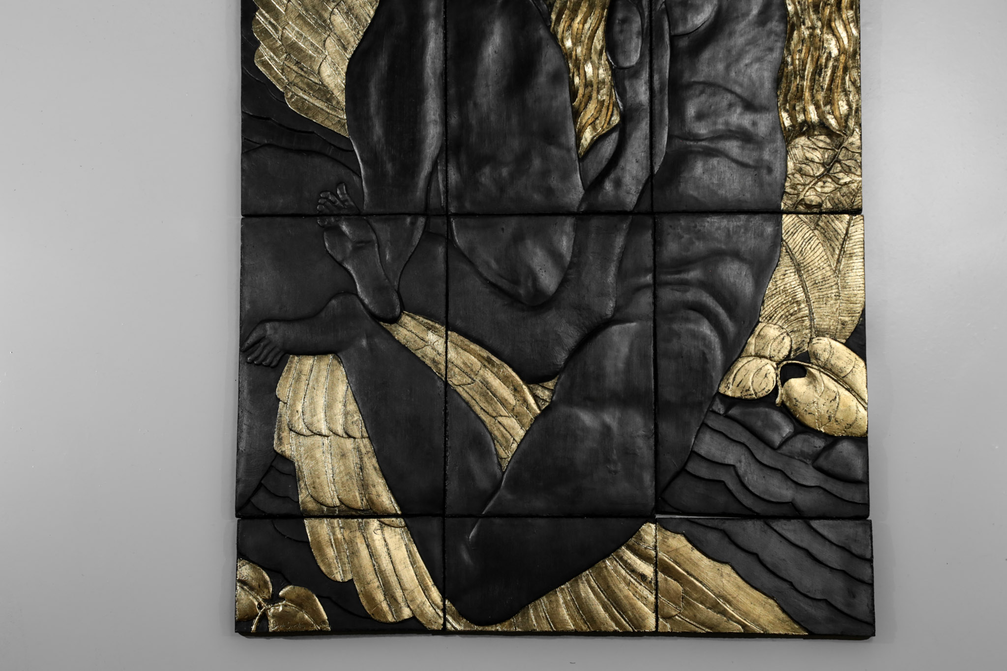 Bas relief by Patrick dacla Séailles from Spéranza Calo-Sailles / Alfred Auguste JANNIOT Léda art deco - E035 - Image 9