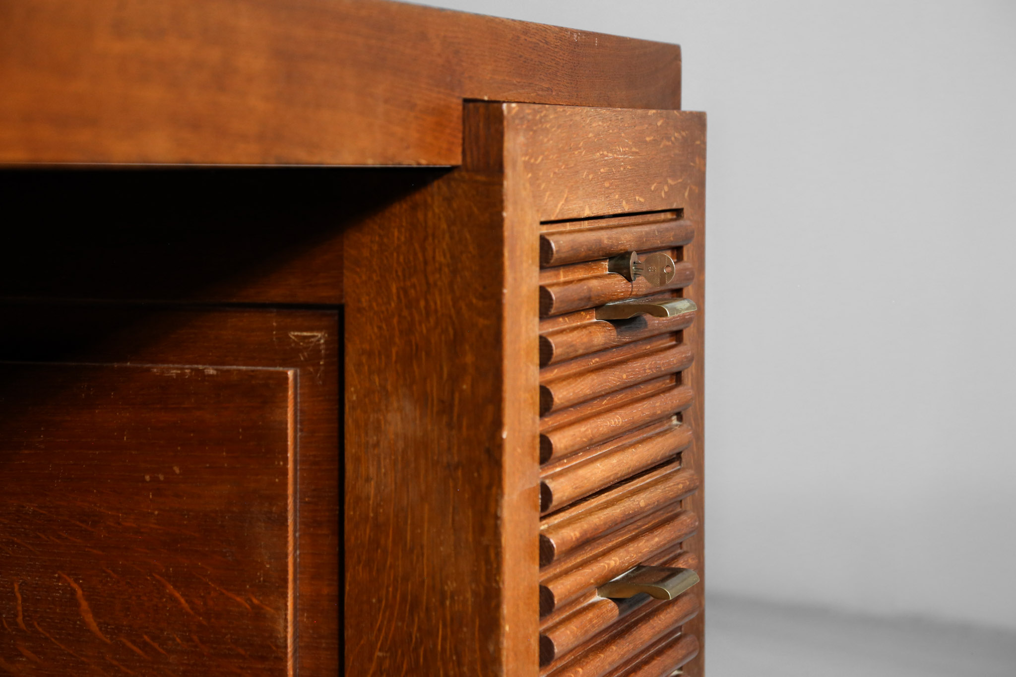 Modernist Desk by Charles Dudouyt in Oak, Art Deco - Image 7
