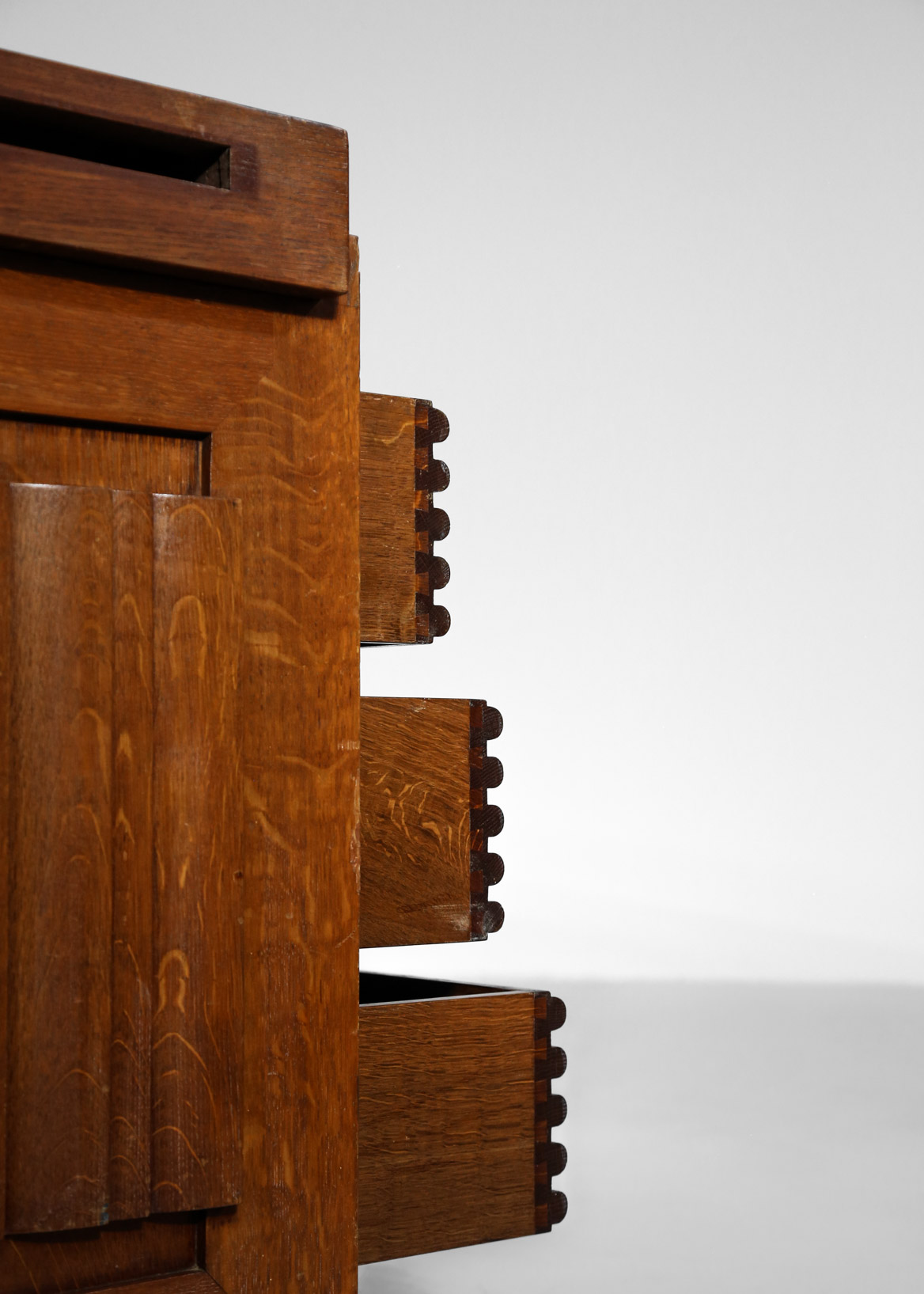 Modernist Desk by Charles Dudouyt in Oak, Art Deco - Image 12