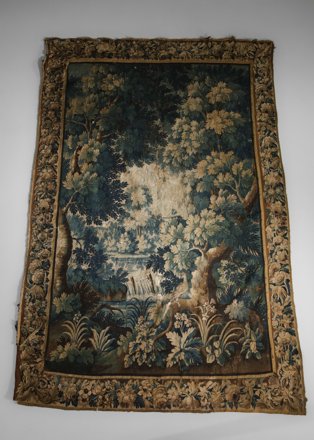 Grande Tapisserie d'aubusson XVIIeme forêt - H067