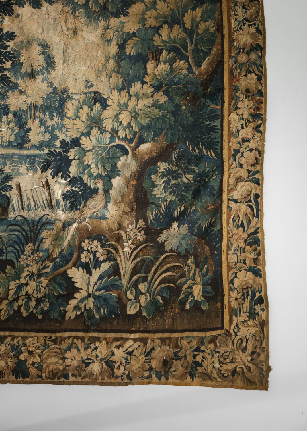 Grande Tapisserie d'aubusson XVIIeme forêt - H067