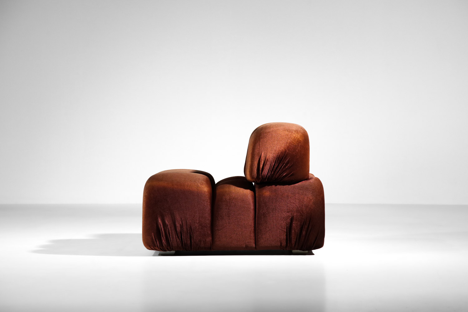 canapé sofa italien 5 modules années 70 style mario bellini chauffeuse