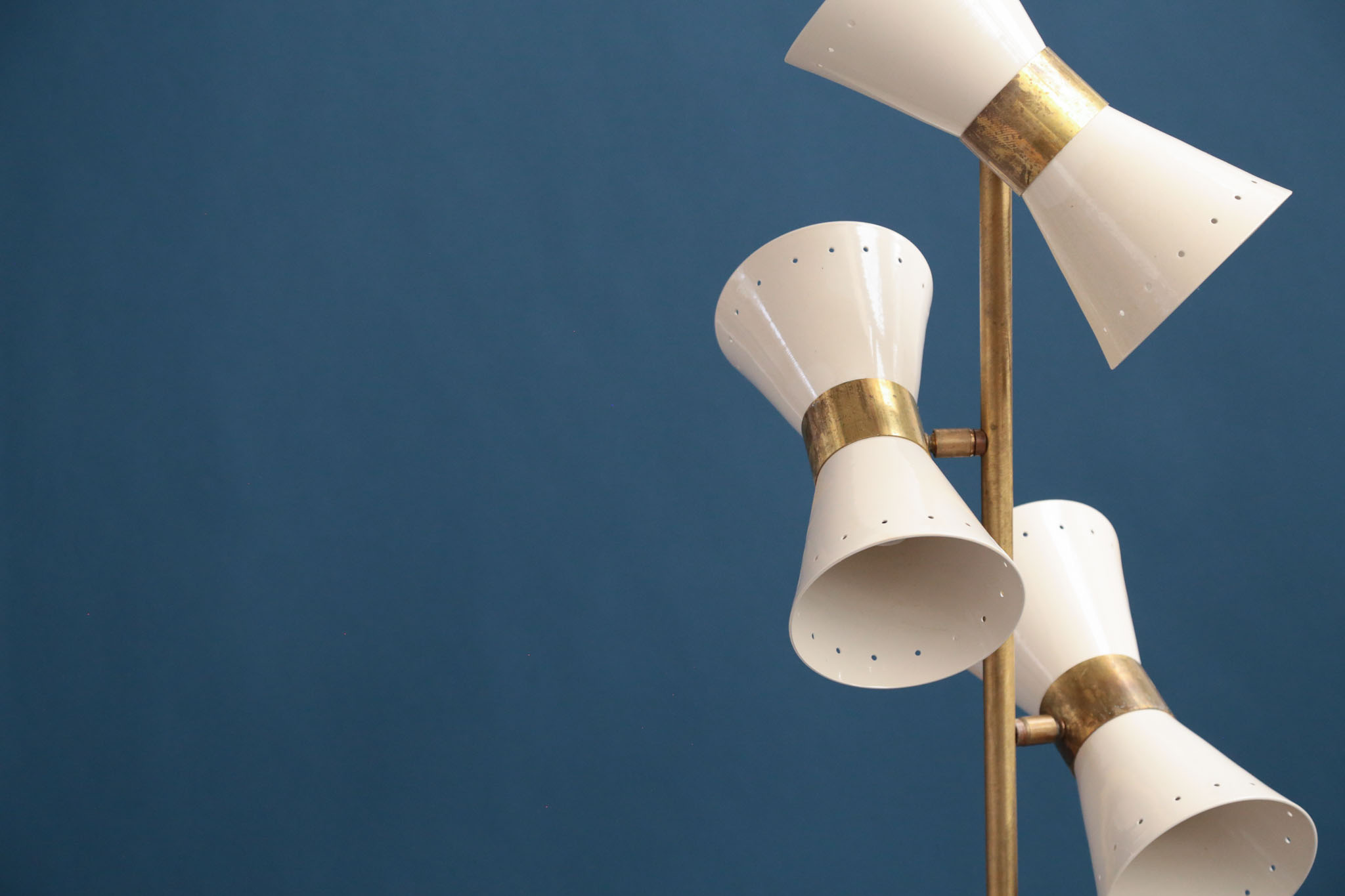 Italian Modern brass floor lamp 3 spots "Chiara" - ML111 - Image 4